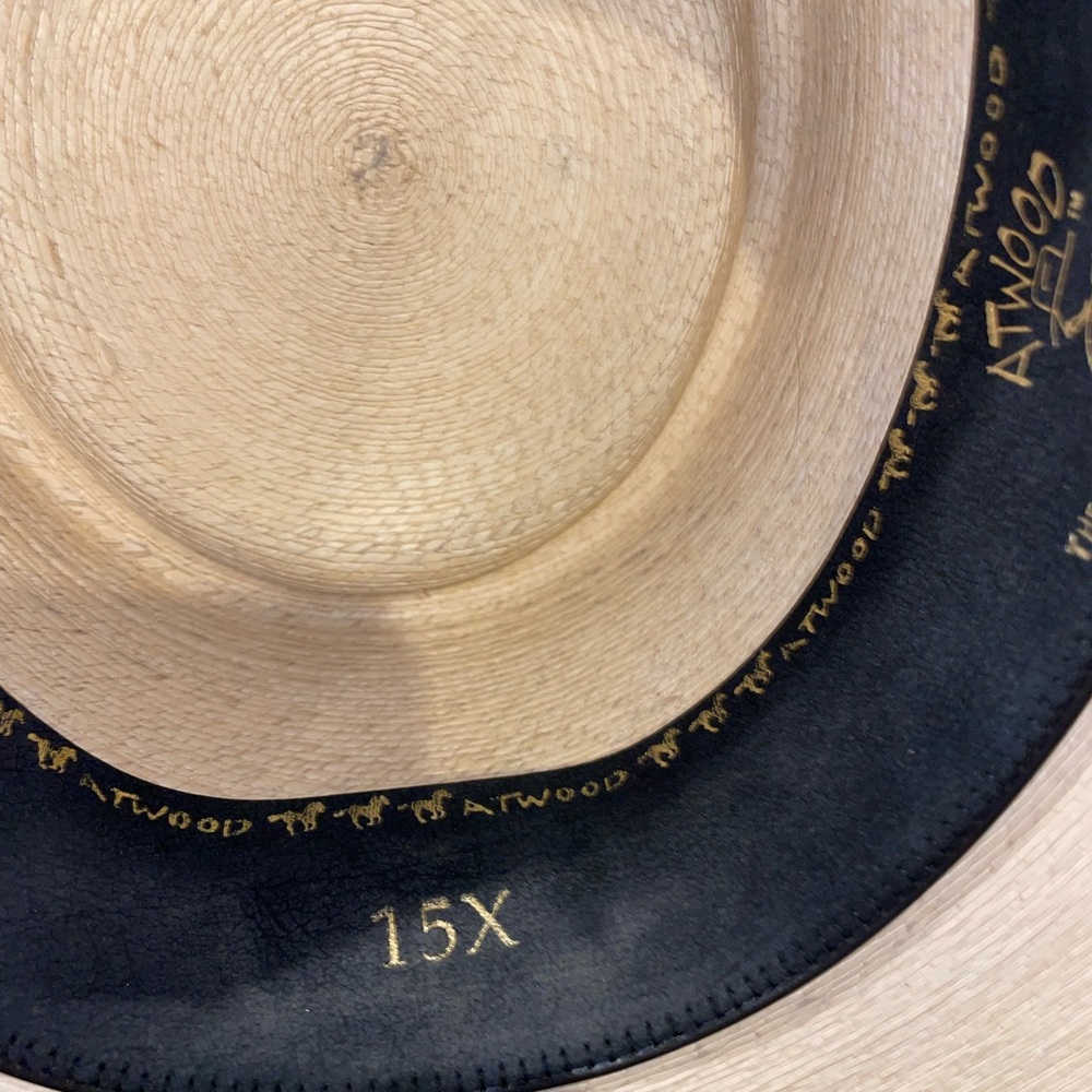 Atwood Nevada Turquoise Palm Leaf Flat Brim Hat - Picture 9 of 9